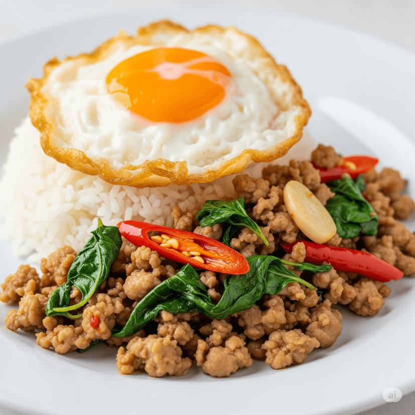 Pad Krapow Moo Saap